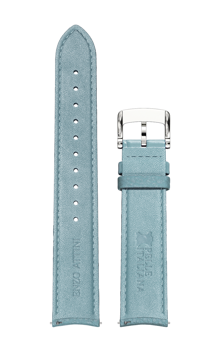 Tiffany Italian Leather Strap / Silver Color Buckle