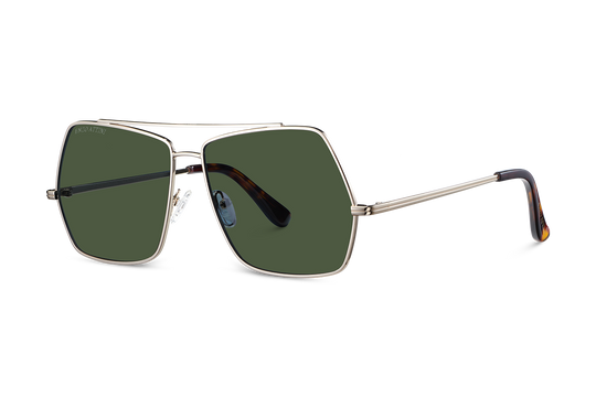 Lake Geneva / Tortoise & Gold Color + Green Lens.