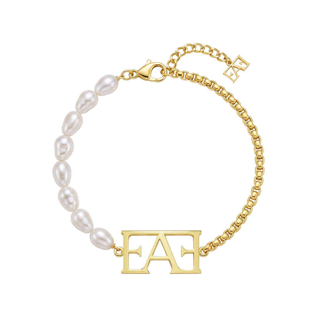 Icon Pearl Bracelet / Gold Color.