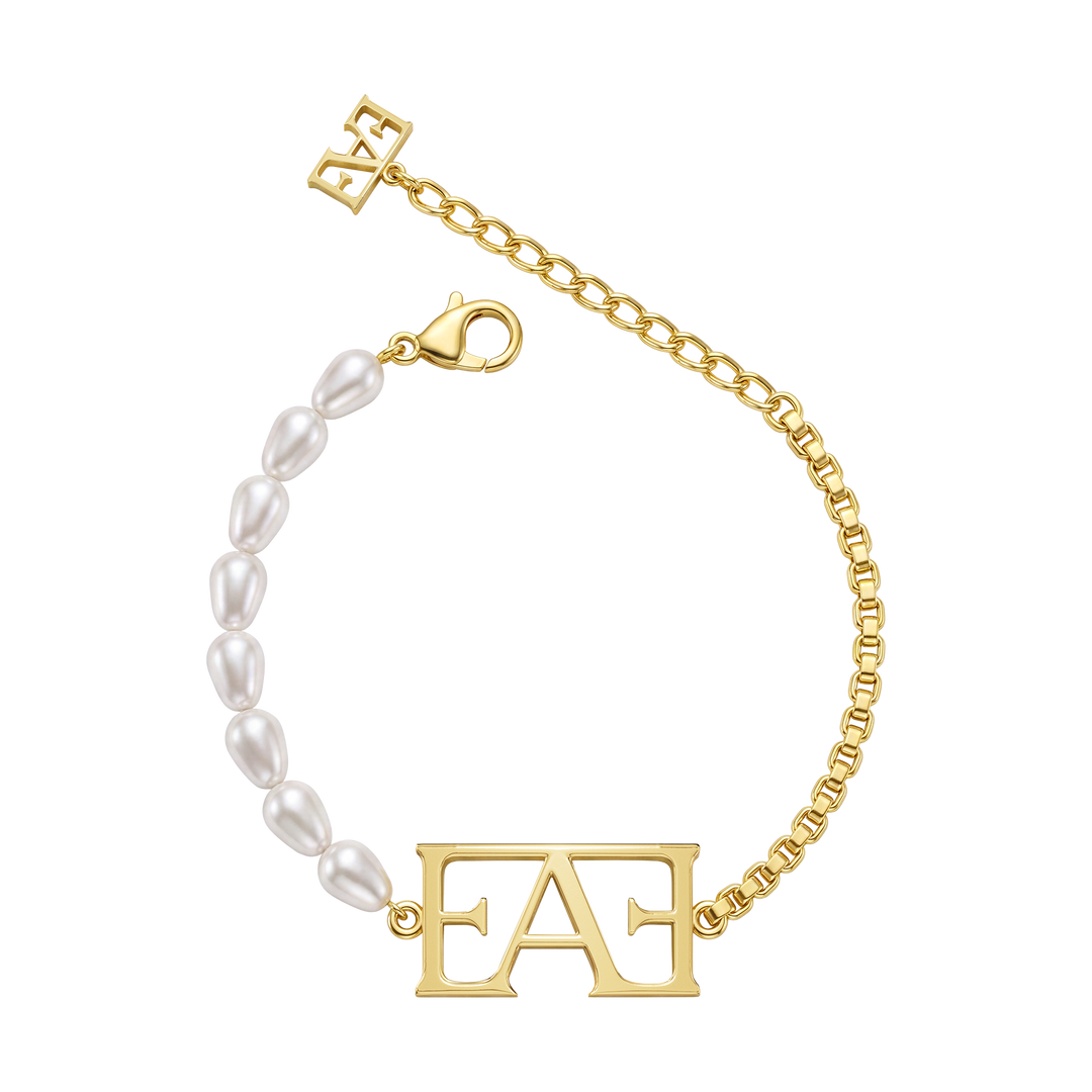 Icon Pearl Bracelet / Gold Color.