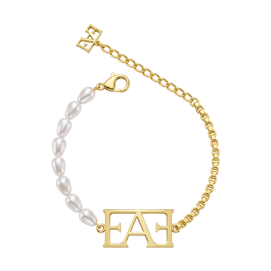 Icon Pearl Bracelet / Gold Color.