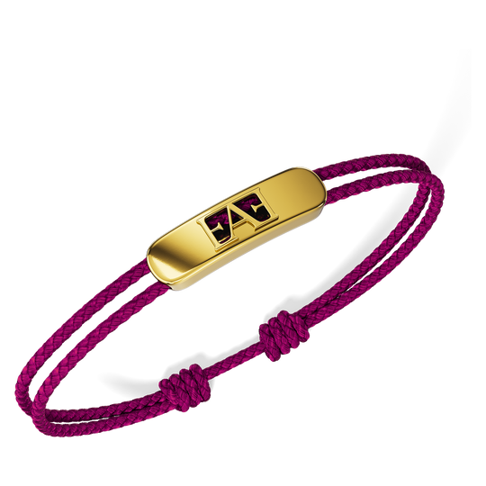 Movement Cord Bracelet / Purple Color.
