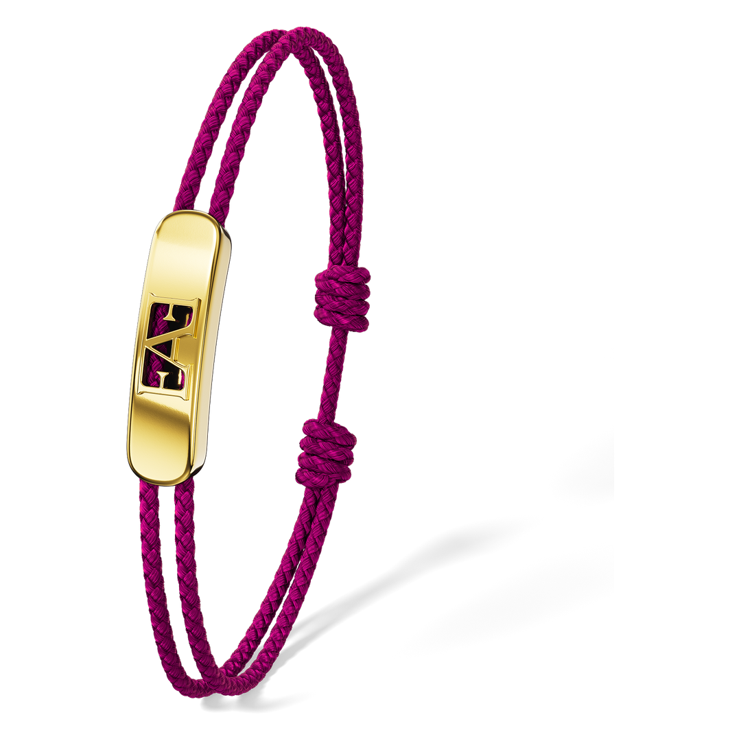 Movement Cord Bracelet / Purple Color.