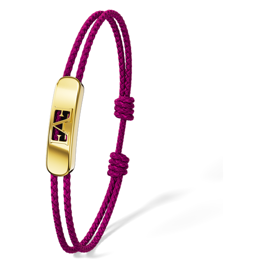 Movement Cord Bracelet / Purple Color.