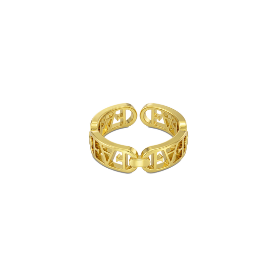 Signature Ring / Gold Color.