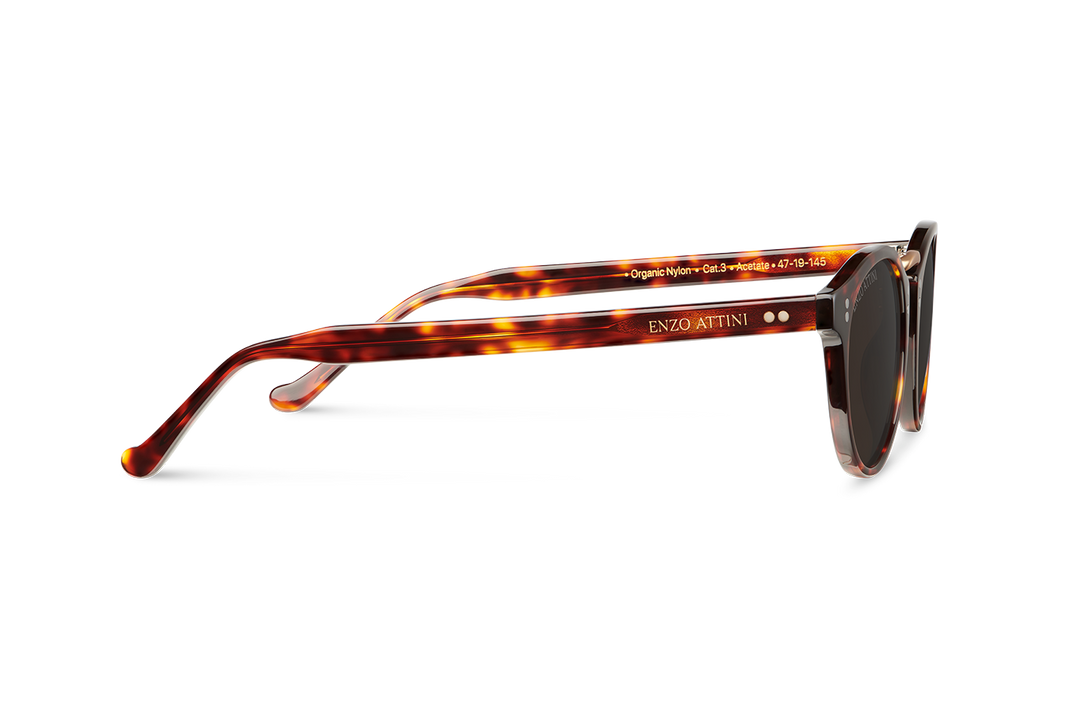 Portofino / Tortoise Red + Black Lens.