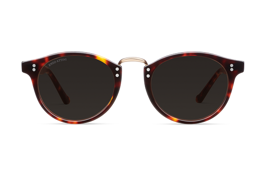 Portofino / Tortoise Red + Black Lens.