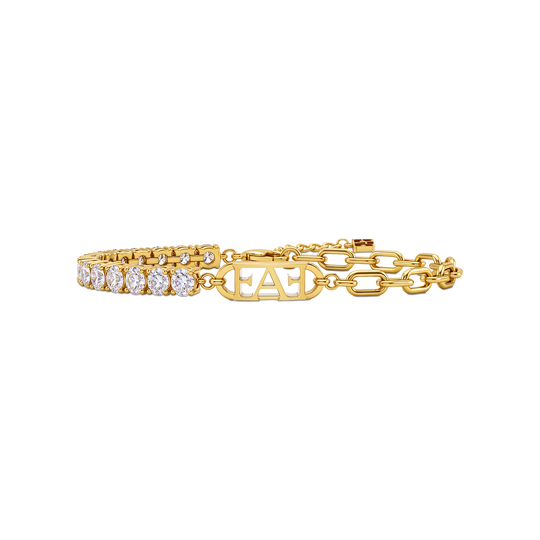 Glam Tennis Chain Bracelet