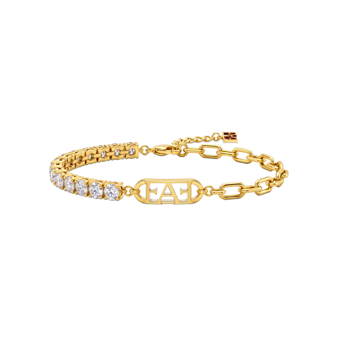 Glam Tennis Chain Bracelet