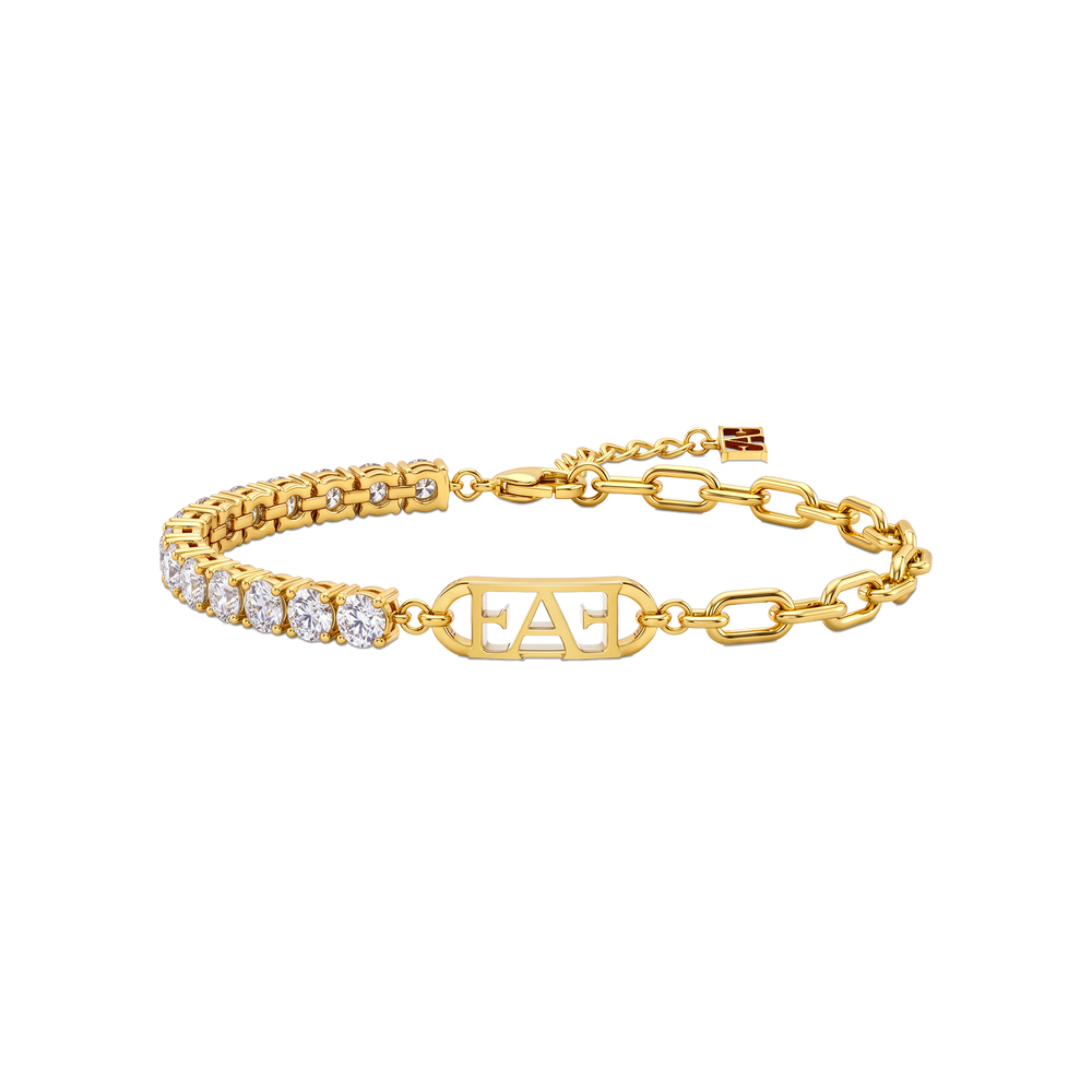 Glam Tennis Chain Bracelet.