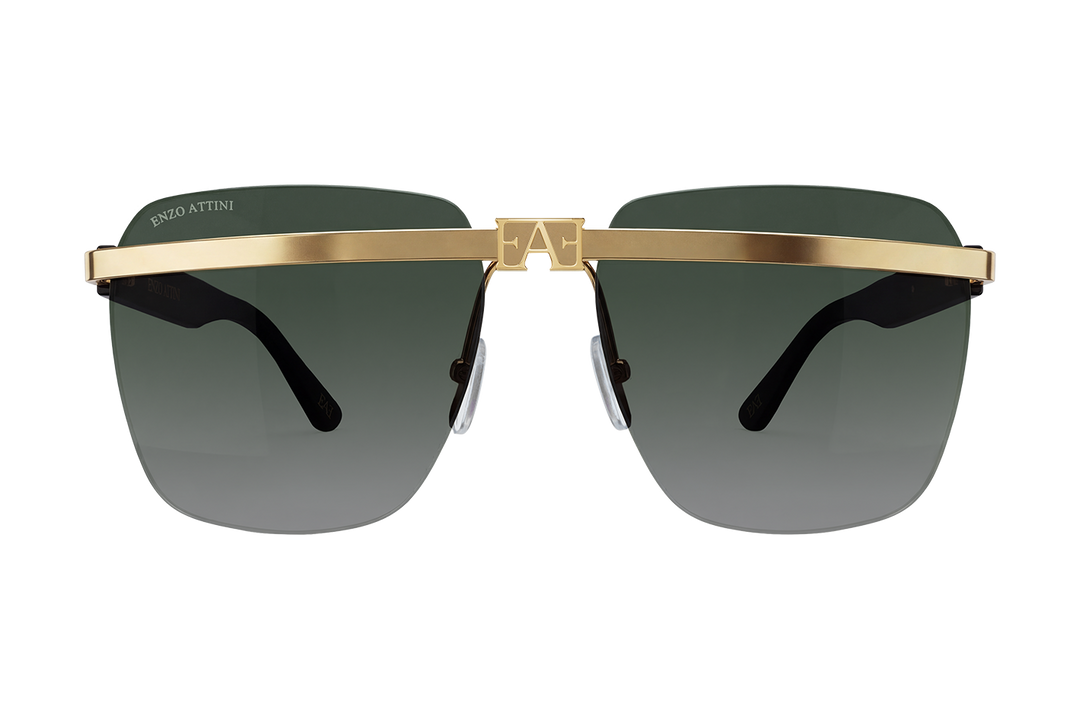 Canal Grande lll / Gold Color + Dark Gradient Green.