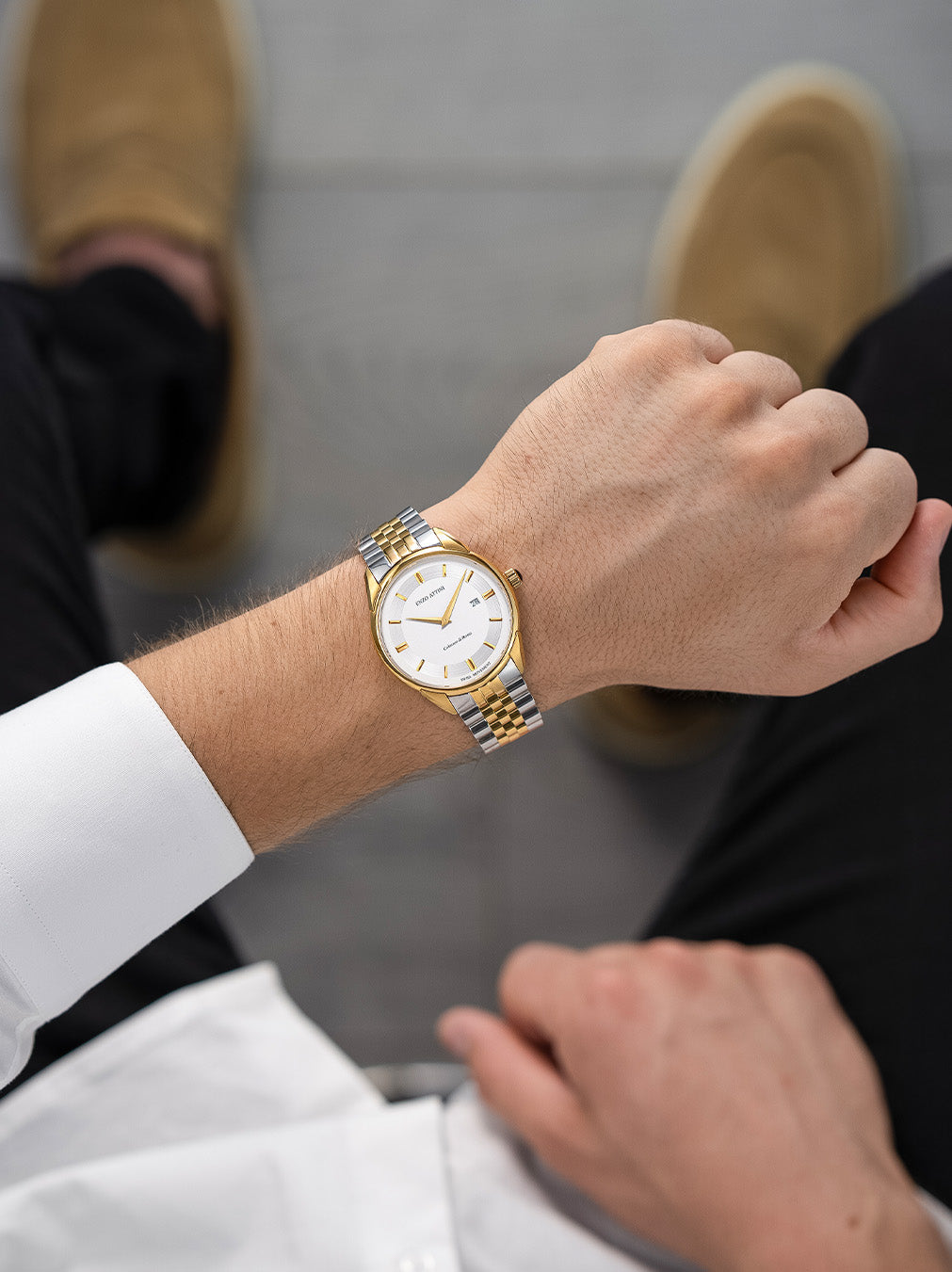 Colosseo di Roma - President Bracelet  / Swiss Movement