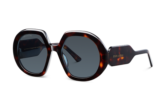 Lago di Garda / Tortoise Red + Black Lens.