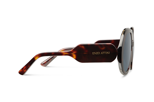 Lago di Garda / Tortoise Red + Black Lens.