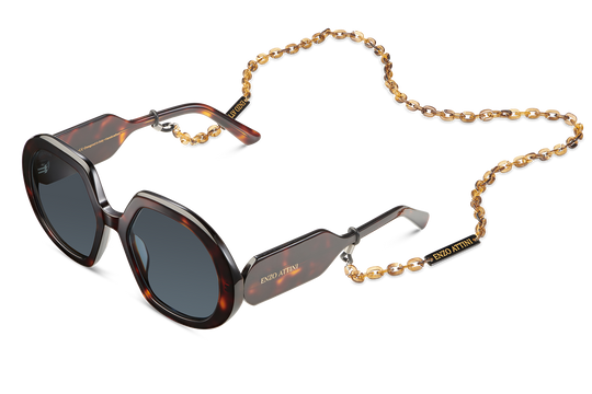 Lago di Garda / Tortoise Red + Black Lens.