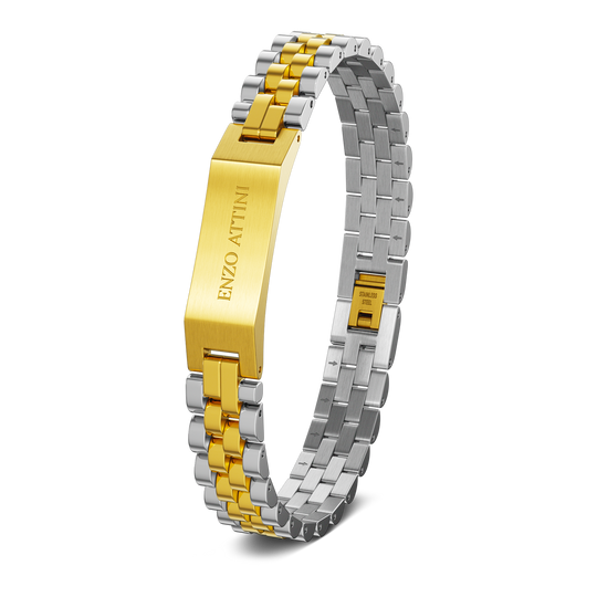 Colosseo di Roma - President Bracelet / Silver Gold