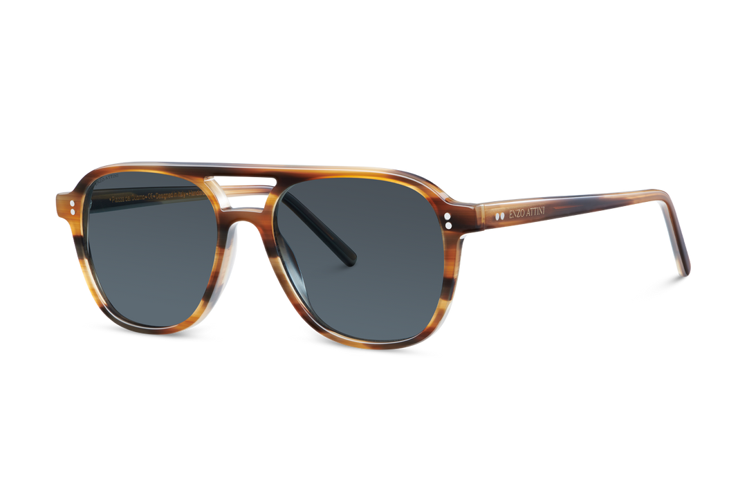 Piazza del Duomo / Tortoise Brown + Dark Black Lens