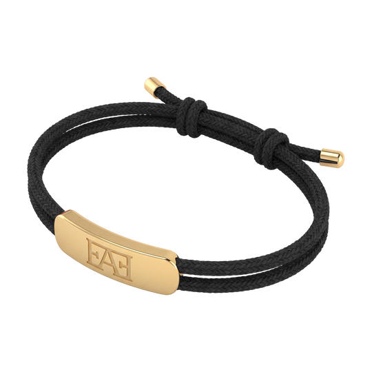 Movement Cord Bracelet / Black Color.