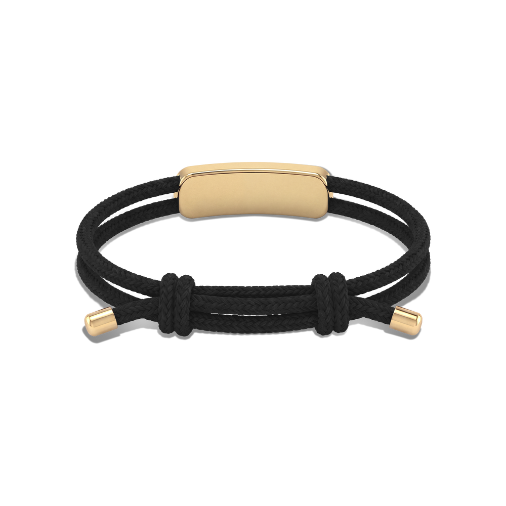 Movement Cord Bracelet / Black Color.