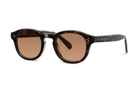 il Pantheon / Tortoise Red + Dark Brown Lens.