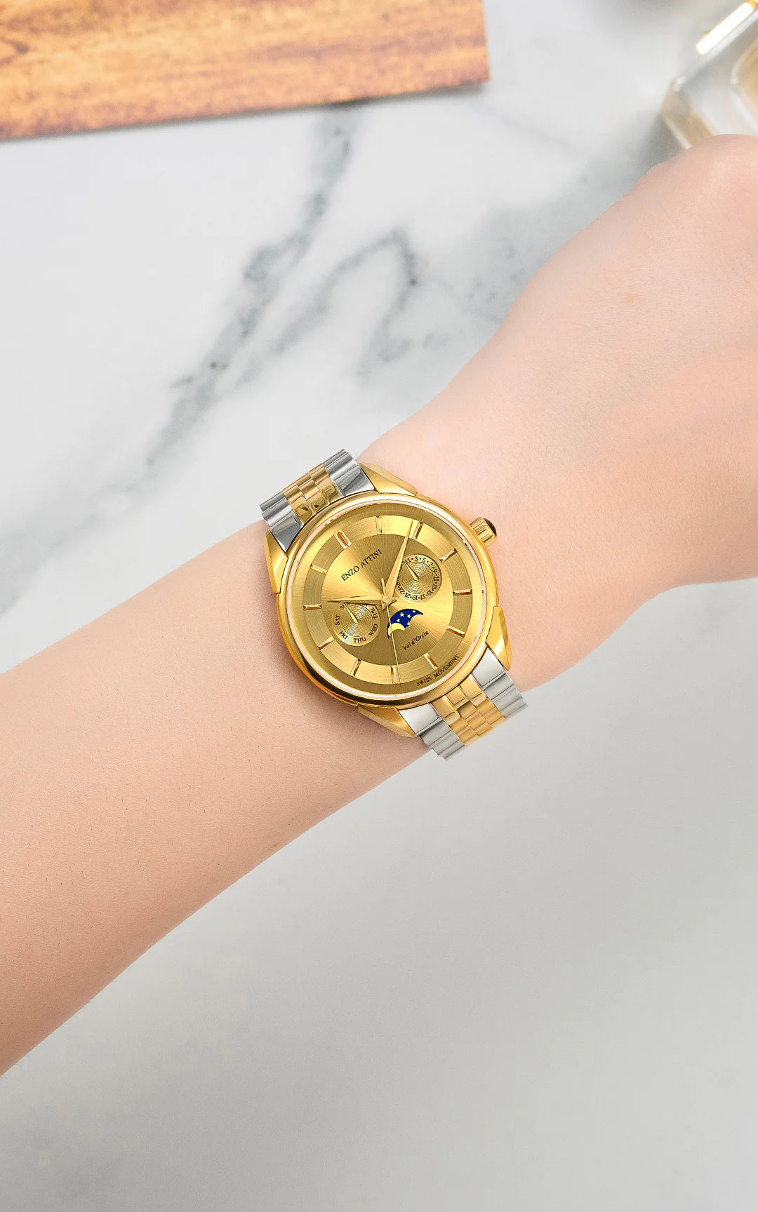 Val d'Orcia ll / President Bracelet, Swiss Movement.