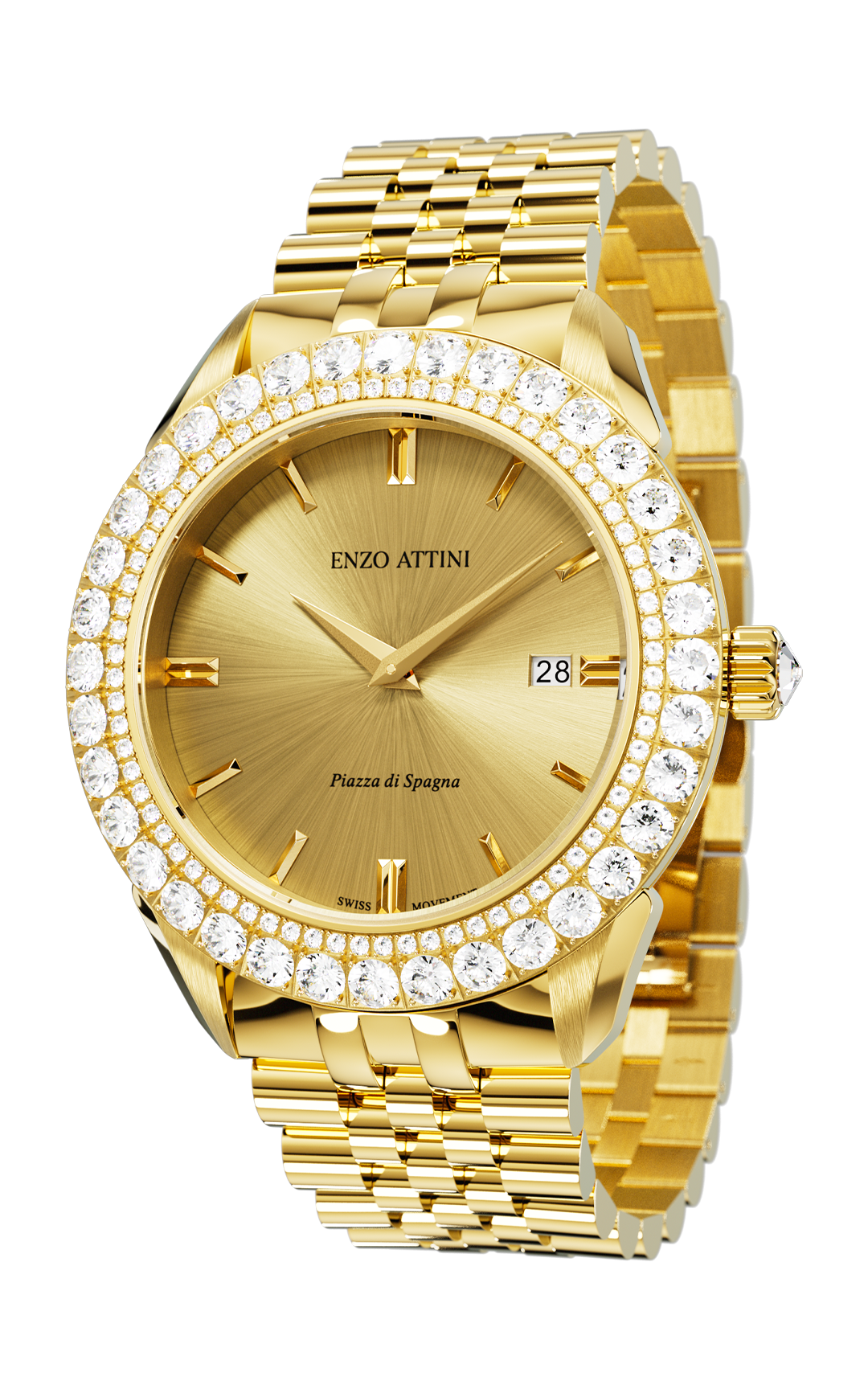 NEW Piazza di Spagna - President Bracelet / Swiss Movement