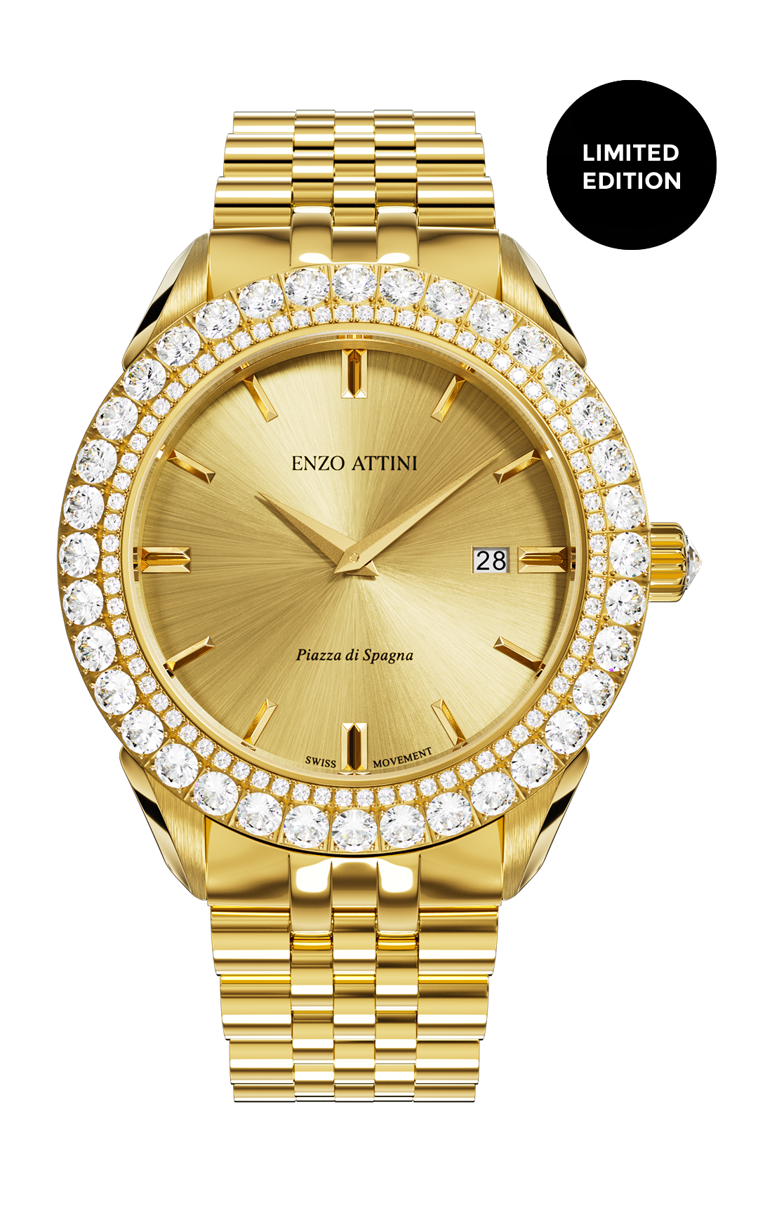 NEW Piazza di Spagna - President Bracelet / Swiss Movement
