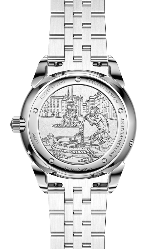 Piazza Navona, Roma - Bracelet / Swiss Movement.