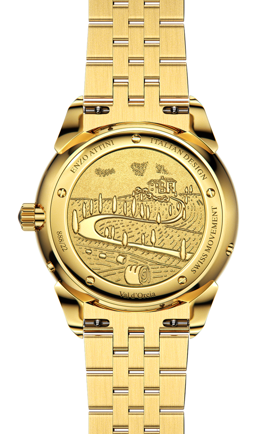 New Val d'Orcia - President Bracelet / Swiss Movement.