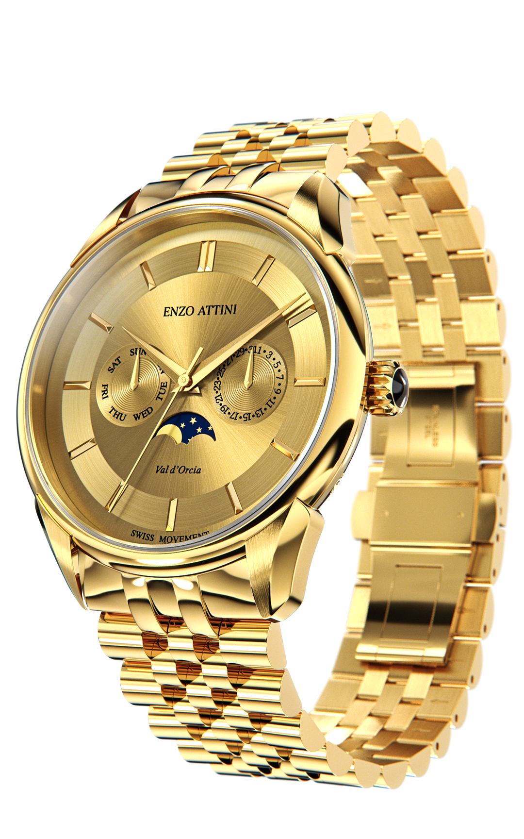 New Val d'Orcia - President Bracelet / Swiss Movement.