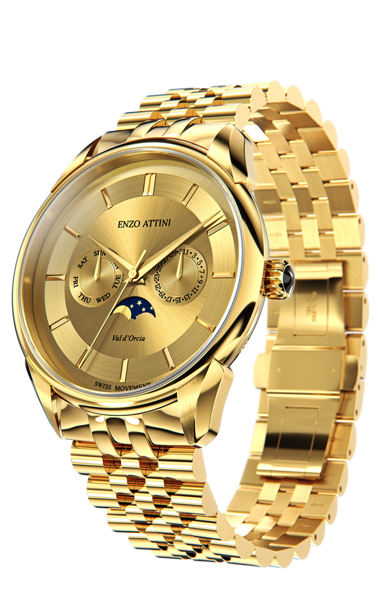 New Val d'Orcia - President Bracelet / Swiss Movement.