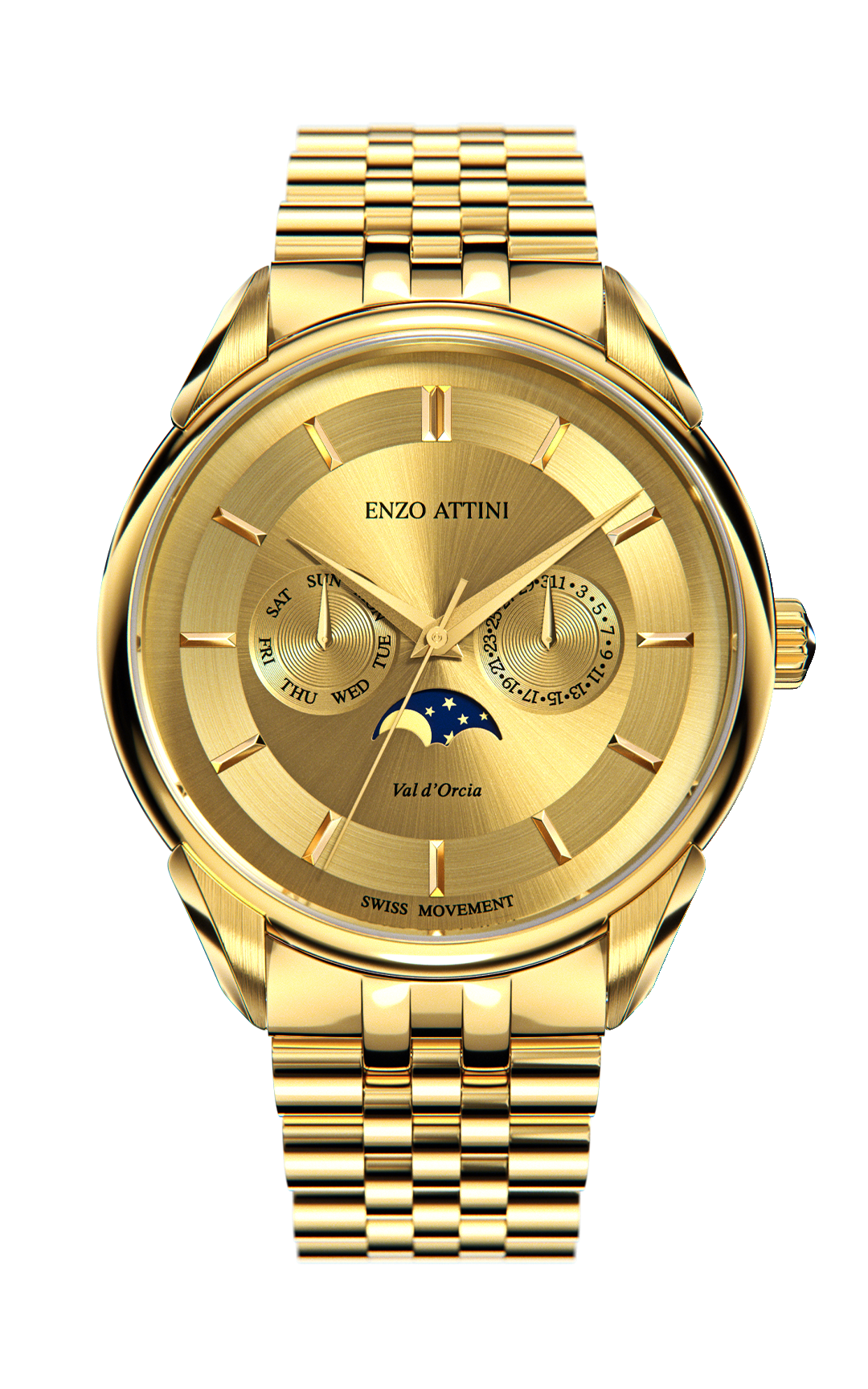 New Val d'Orcia - President Bracelet / Swiss Movement.